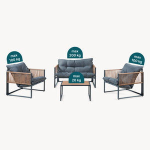 4-delige tuinset Karg loungeset casa.pro 