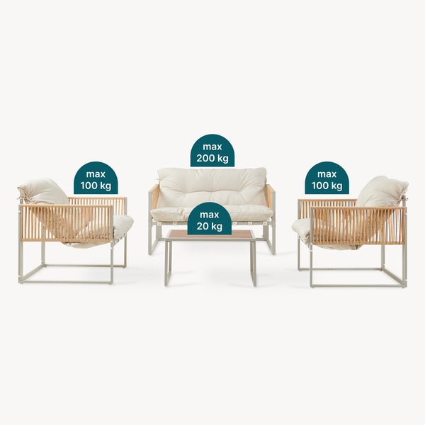 4-delige tuinset Karg loungeset casa.pro 