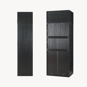 Kledingkast Larundi 216x80x52 cm met 4 deuren [en.casa]