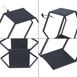 Wandrek Tand wandplankenset 32x37x19 cm [en.casa]