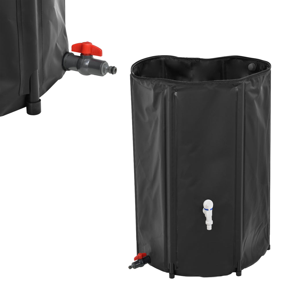 Watertank opvouwbaar regenton zwart - 2 varianten