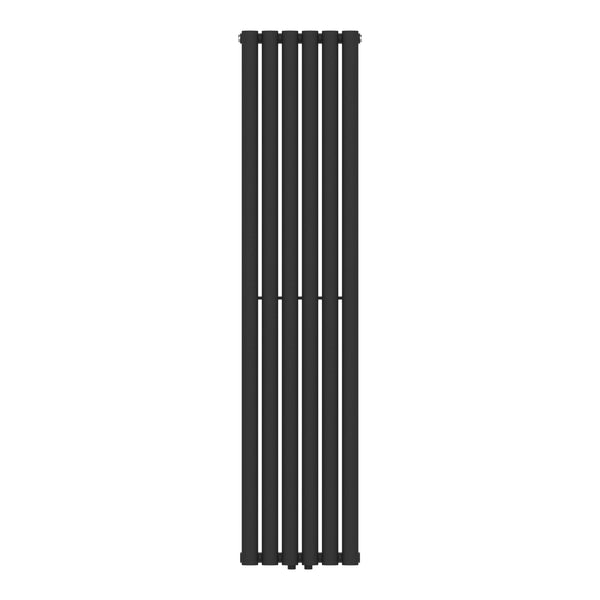 [neu.haus] Designradiator Nore 160x36x5,6 cm zwart