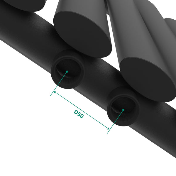 [neu.haus] Designradiator Nore 60x60x5,6 cm zwart