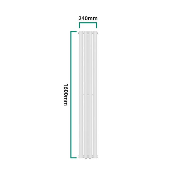 [neu.haus] Designradiator Nore 160x24x7,8 cm wit