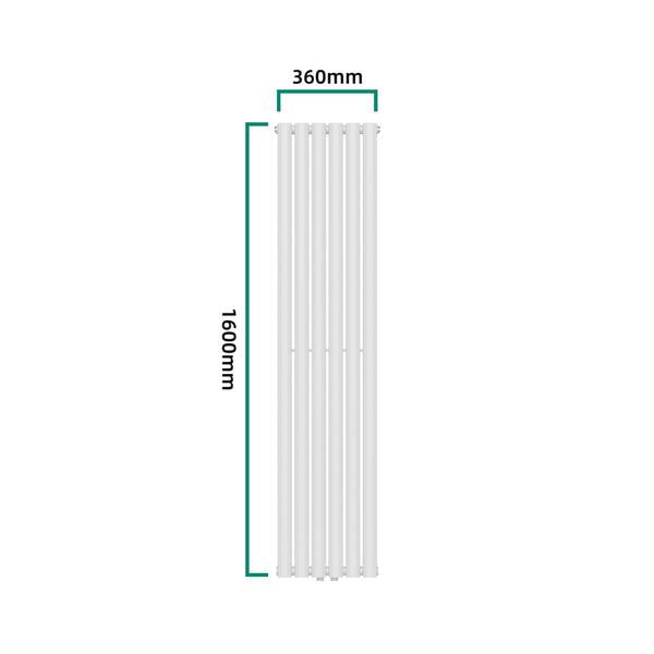 [neu.haus] Designradiator Nore 160x36x7,8 cm wit