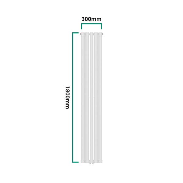 [neu.haus] Designradiator Nore 180x30x7,8 cm wit model 2