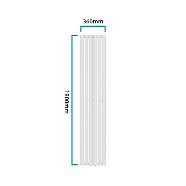 [neu.haus] Designradiator Nore 180x36x5,6 cm wit