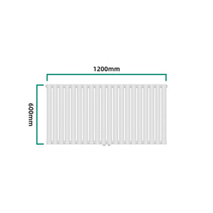 [neu.haus] Designradiator Nore 60x120x5,6 cm wit