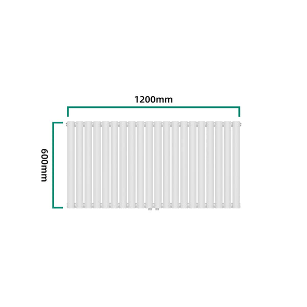 [neu.haus] Designradiator Nore 60x120x5,6 cm wit
