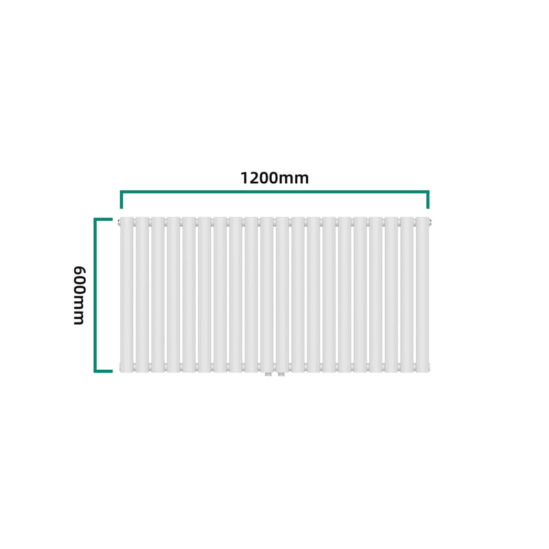 Maatschets [neu.haus] Designradiator Nore 60x120x5,6 cm wit