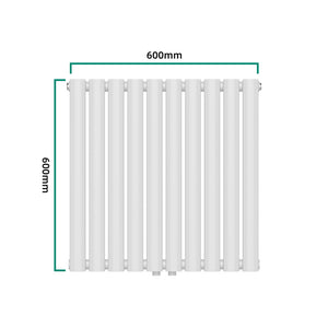 [neu.haus] Designradiator Nore 60x60x5,6 cm wit