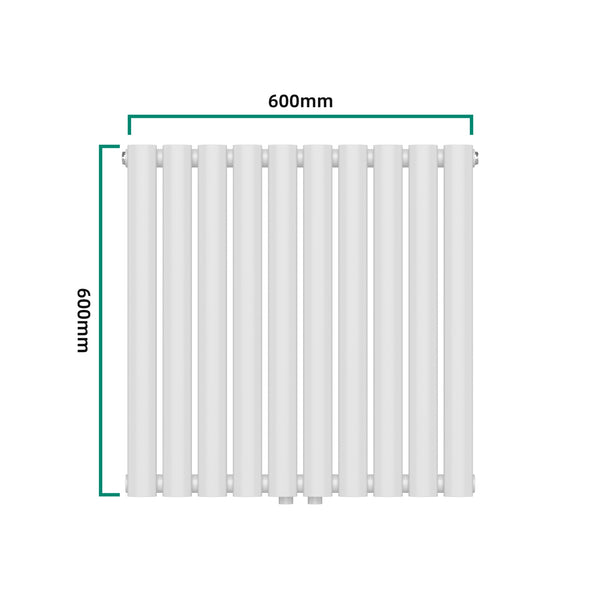[neu.haus] Designradiator Nore 60x60x5,6 cm wit
