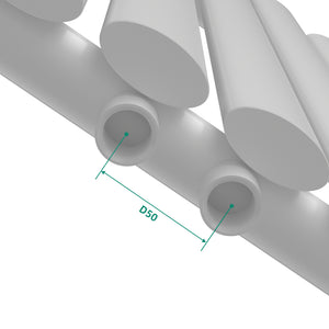 [neu.haus] Designradiator Nore 60x60x5,6 cm wit