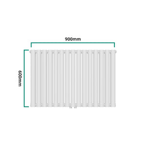 [neu.haus] Designradiator Nore 60x90x7,8 cm wit