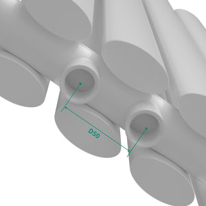 [neu.haus] Designradiator Nore 60x90x7,8 cm wit