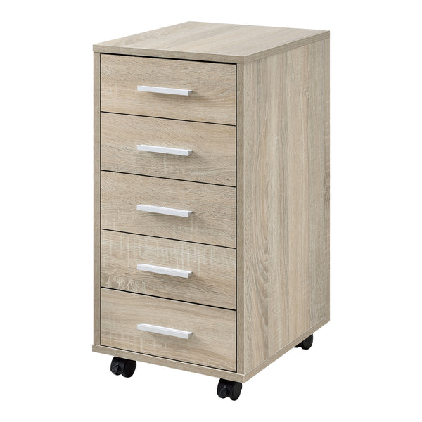 Kantoorkast ladekast op wielen 63x33x38 cm - 2 kleuren