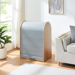 Opbergkast Kavlinge 80x60x40 cm naturel en grijs [en.casa]