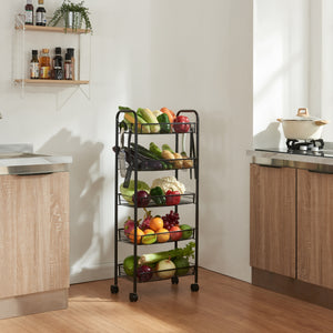 Rollwagen Tromsø Zwart in verschillende uitvoeringen [en.casa] - premiumXL