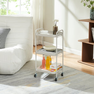 Serveerwagen Kelevn trolley 67x33x31 cm grijs [en.casa] 
