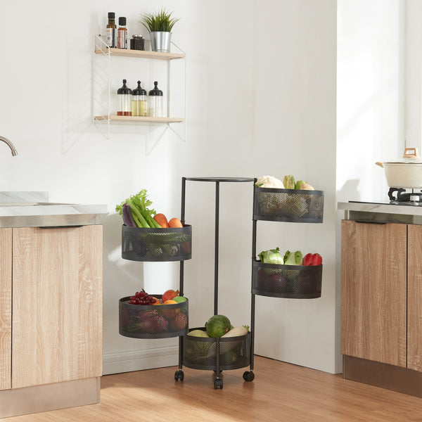 [en.casa] Keukentrolley Steigen rond staal - 6 varianten