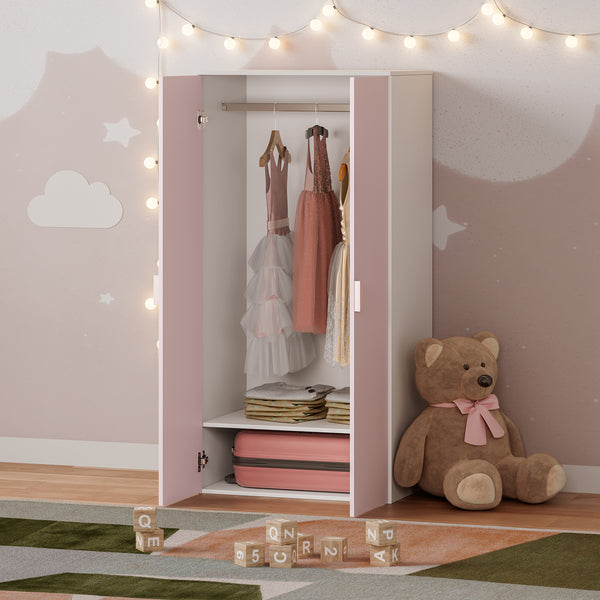 Kinderkast Sandnes 2-deurs 123x60x40 cm [en.casa]