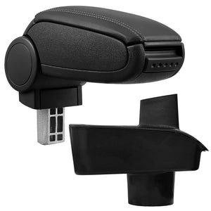 Middenarmsteun Ford Fiesta MK7 vanaf 2009 met opbergvak in verschillende uitvoeringen Zwart pro.tec - premiumXL