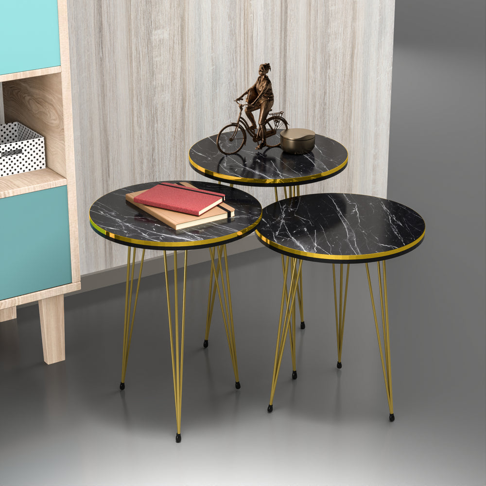 Satztisch Ry 3-delige set in verschillende kleuren [en.casa] - premiumXL