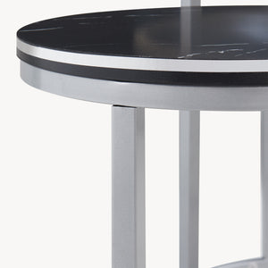 [en.casa] Bijzettafel Bornholm set van 3 rond - 2 varianten