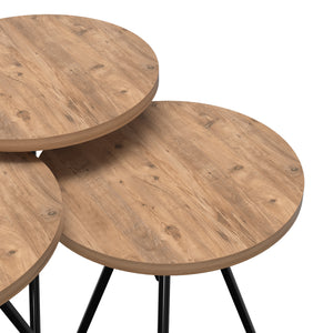 [en.casa] Bijzettafel Ølgod rond set van 3 - 4 varianten