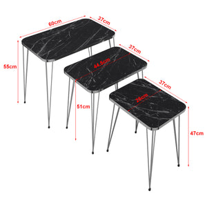 [en.casa] Bijzettafel Samsø set van 3 - 3 varianten