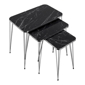 [en.casa] Bijzettafel Samsø set van 3 - 3 varianten