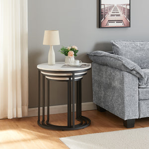 Bijzettafel Ulricehamn set van 3 [en.casa]