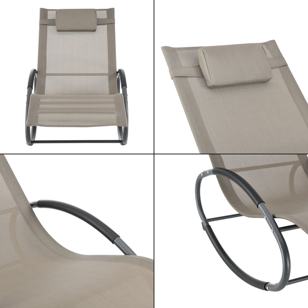 Ligstoel Almaluez schommelstoel 153x63x80,5 cm - 2 varianten