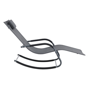 Ligstoel Caracena schommelstoel 147x63x89 cm set van 2 - 2 varianten