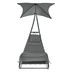 Ligstoel Lamia met luifel schommelstoel max 160 kg 193x104x200 cm - 3 varianten