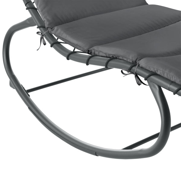 Ligstoel Lamia met luifel schommelstoel max 160 kg 193x104x200 cm - 3 varianten