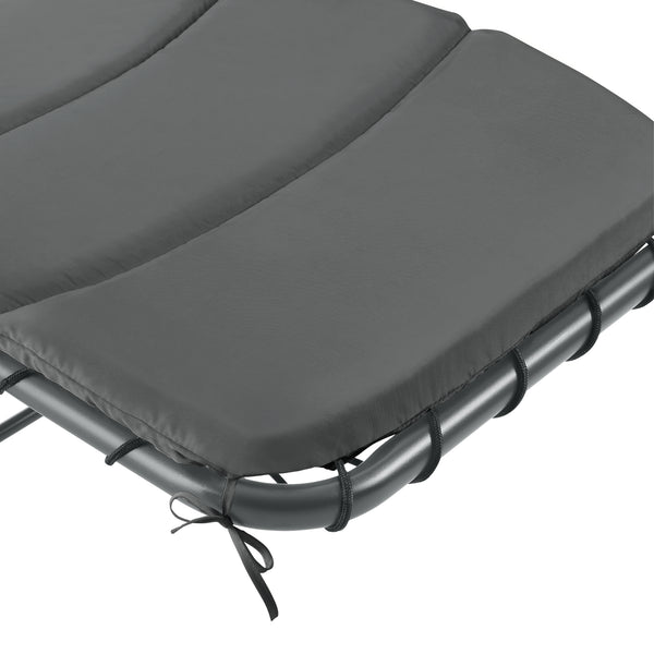 Ligstoel Lamia met luifel schommelstoel max 160 kg 193x104x200 cm - 3 varianten