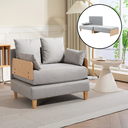 Slaapbank Seinlus 1-zits 81x88x68 cm [en.casa]