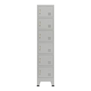 [en.casa] Lockerkast Joroinen 180x38x45 cm staal - 6 varianten