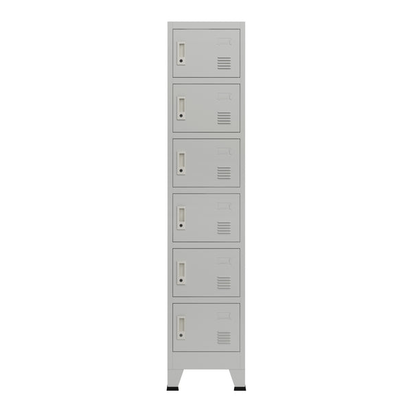 [en.casa] Lockerkast Joroinen 180x38x45 cm staal - 6 varianten