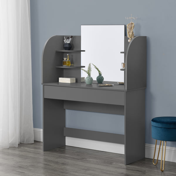 Kaptafel Köla met spiegel 139,5x108x40 cm - 4 varianten