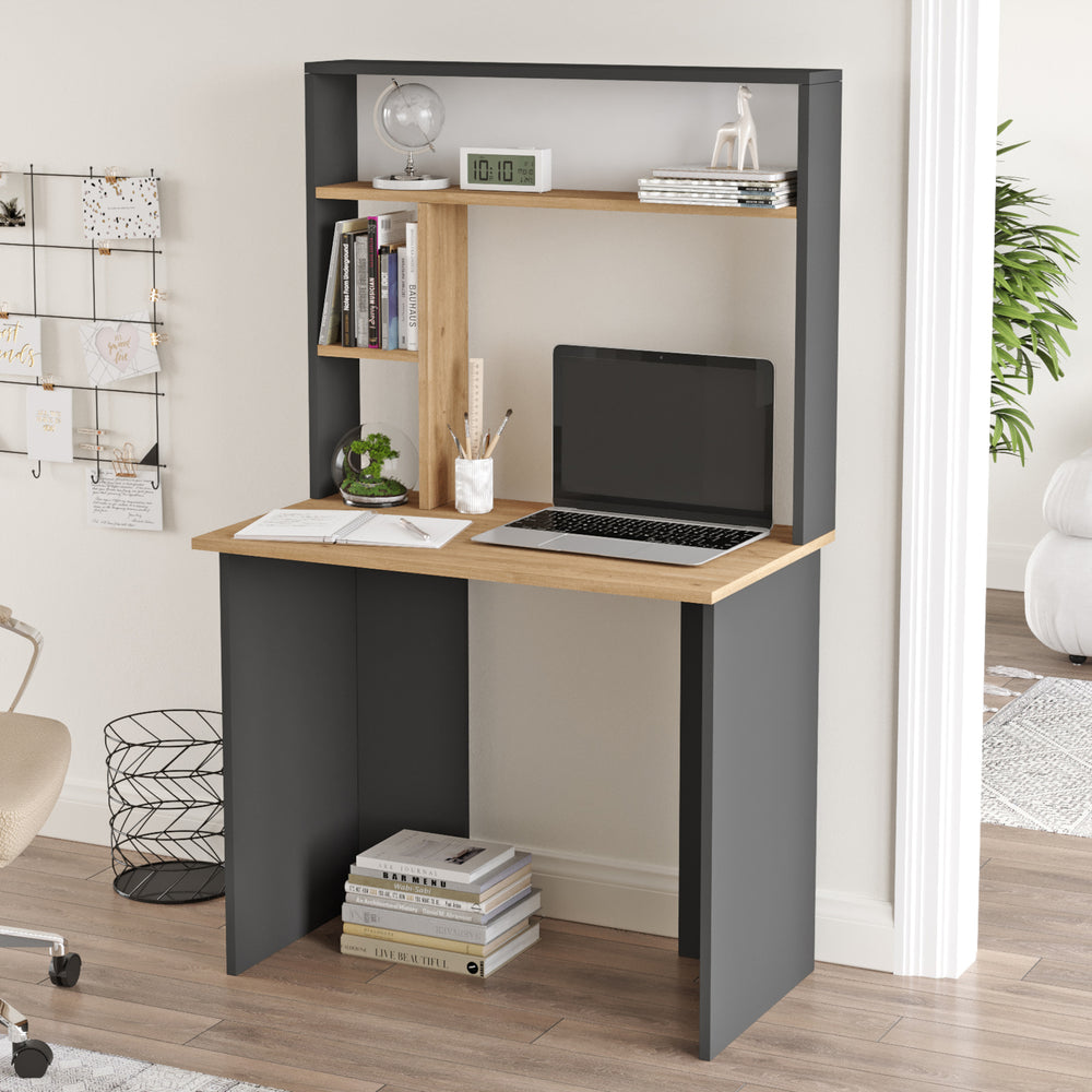 Bureau Tópisa 148,5x90x51,5 cm [en.casa]