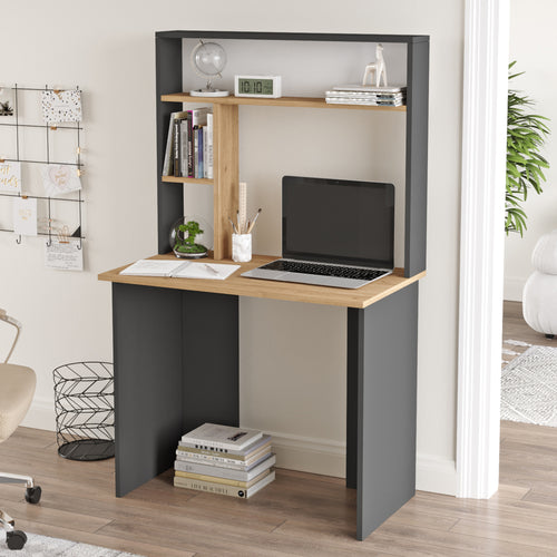 Bureau Tópisa 148,5x90x51,5 cm [en.casa]