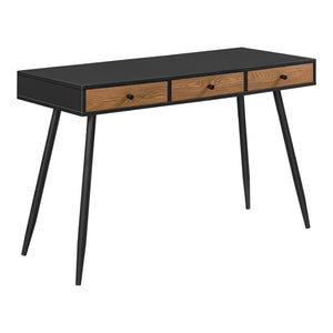 Schreibtisch Tumba 115x48x75cm Zwart/Donkere Houttint en.casa - premiumXL