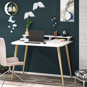 [en.casa] Bureau Östhammar met monitorverhoger wit