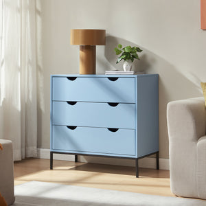 Kommode Colwyn 78x80x40 cm Blau [en.casa]