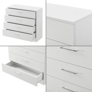 Ladekast commode met 4 lades 67x70x30 cm - verschillende kleuren