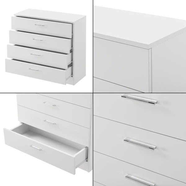 Ladekast commode met 4 lades 67x70x30 cm - verschillende kleuren