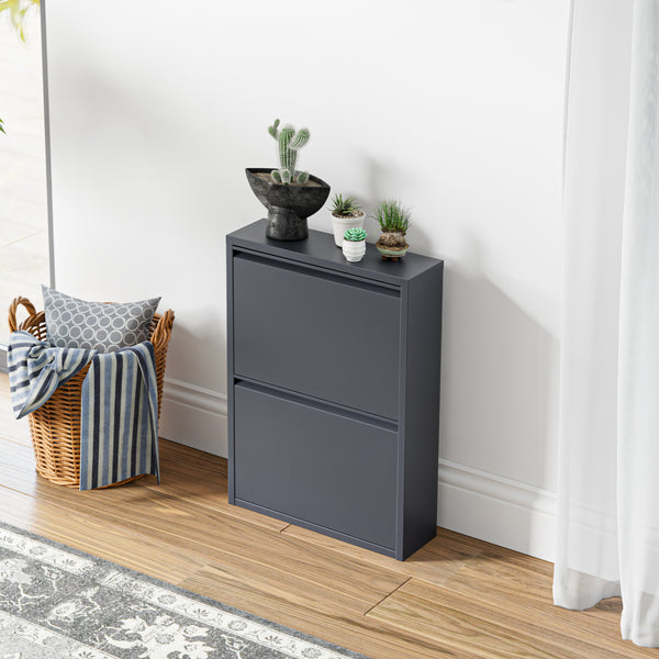 Schoenenkast Sokndal met kleppen [en.casa]