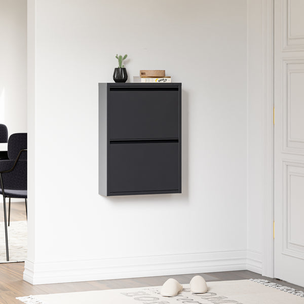 Schoenenkast Sokndal met kleppen [en.casa]